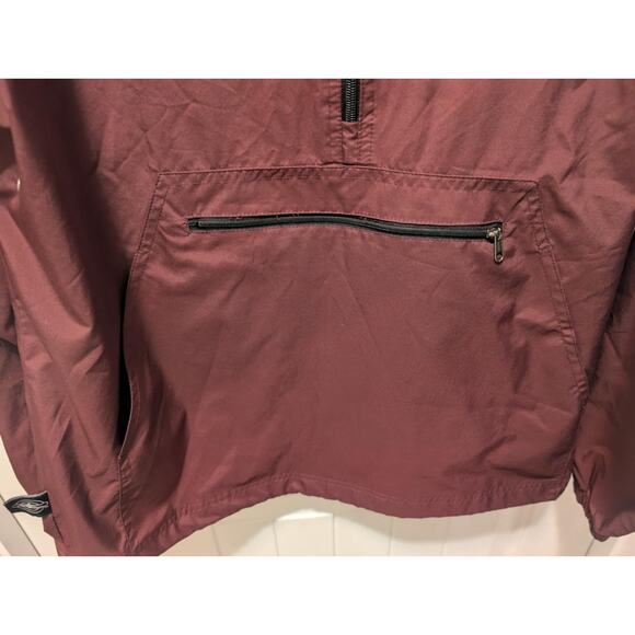 Mississippi State Bulldogs Hooded Jacket Maroon Windbreaker Pullover Men's M - Picture 5 of 9